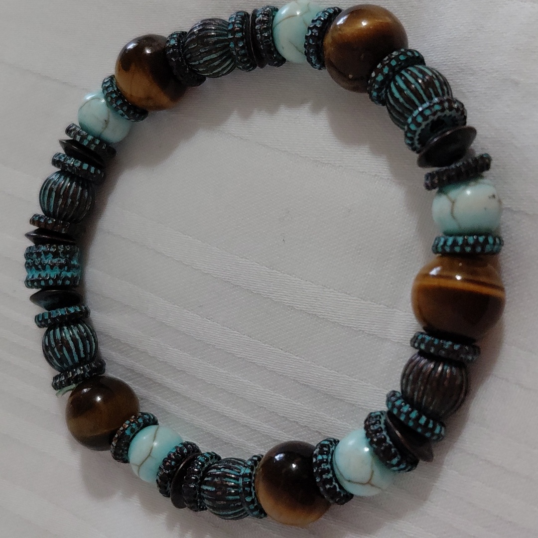Tiger Eye Howlite Bracelet